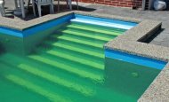 Zelená voda v bazéne